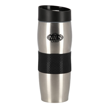Thermal Cup, Black-Silver, Insulated, Portable