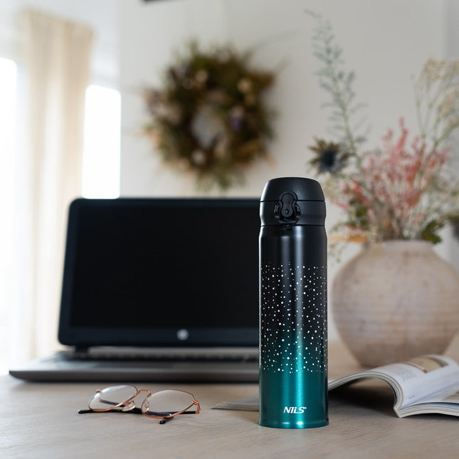 Thermal Cup, Stainless Steel, 11 oz, Sea Blue