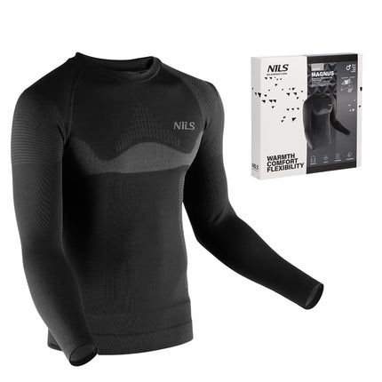 Thermoactive Black Men's Top, 2XL/3XL
