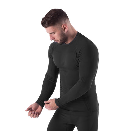 Thermoactive Men's Underwear Set, Black, L/XL