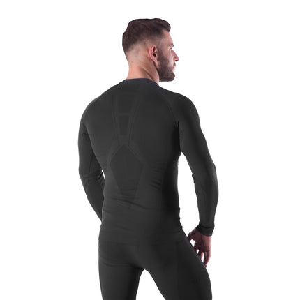 Thermoactive Men's Underwear Set, Black, L/XL