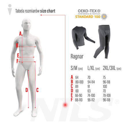Thermoactive Men's Underwear Set, Grey, 2XL/3XL