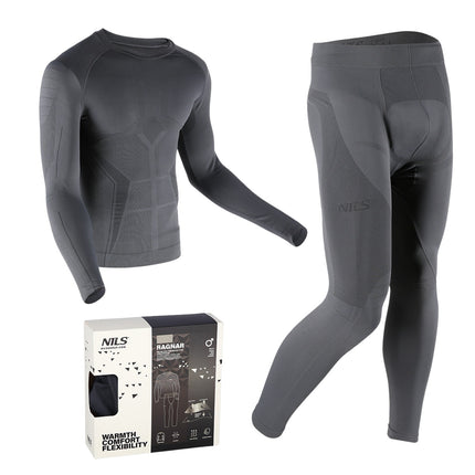 Thermoactive Men's Underwear Set, Grey, L/XL