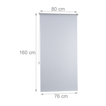 Thermo blackout curtain white