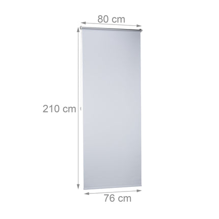 Thermo blackout curtain white