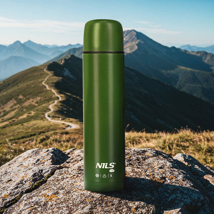 Thermos 1000 ml Green – Insulated Travel Flask