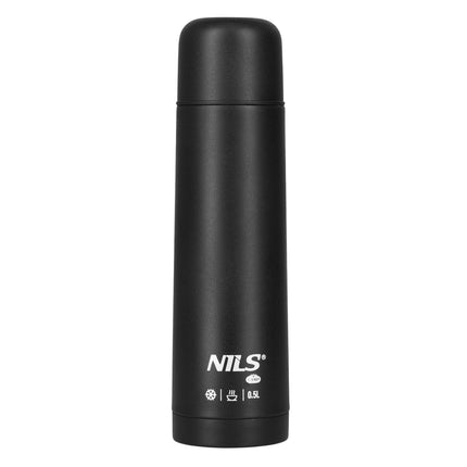 Thermos 500ml Black – Insulated Travel Flask