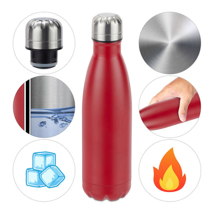 Thermos bottle in steel