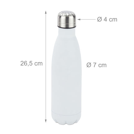 Thermos bottle in steel