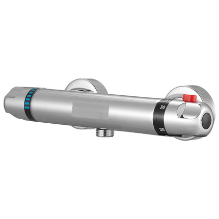 Thermostatic Shower Valve, 38C Lock, Brass Chrome