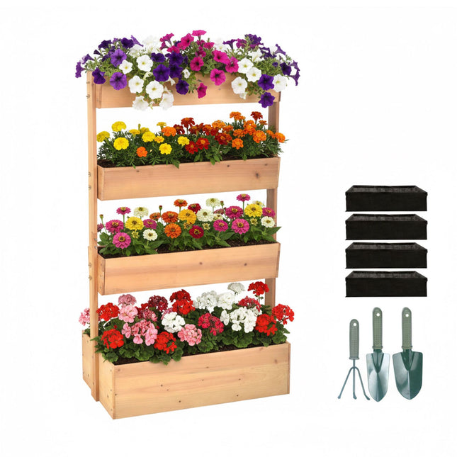 Tiered Planter for Herbs, Vegetables & Flowers