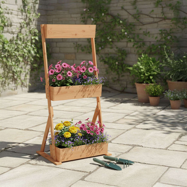 Tiered Planter with Boxes for Herbs & Vegetables