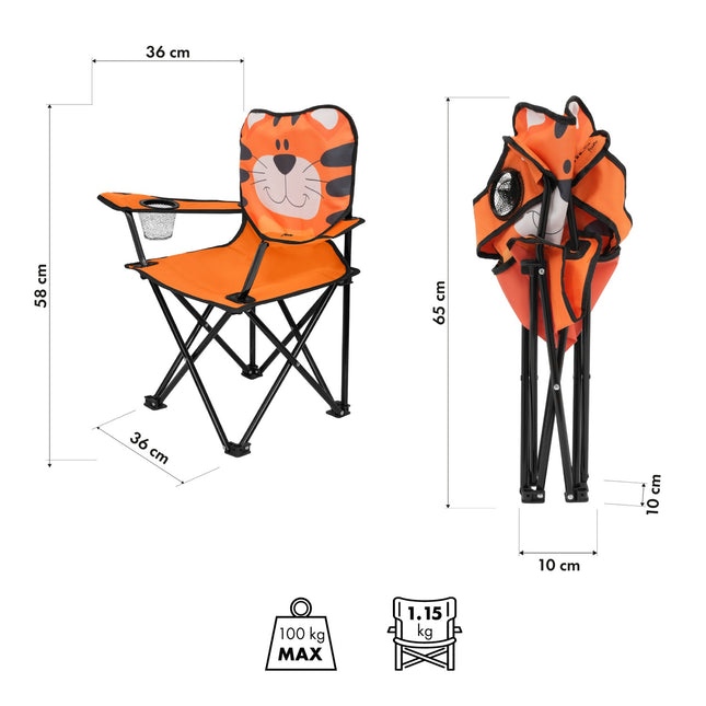 Tiger Chair, leuk ontwerp, Nils-stijl, NC3305