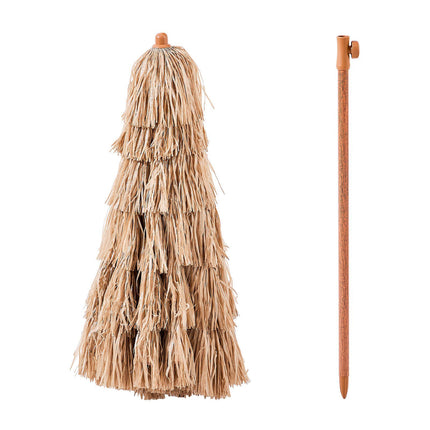 Tiki Thatched Patio Umbrella 6.5 Ft, Tilt, 8 Ribs