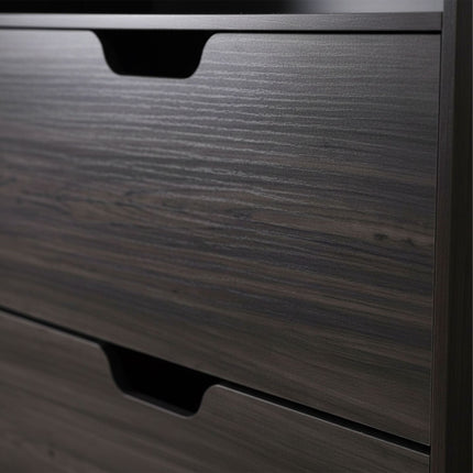 Tilt-Out Shoe Cabinet with Open Shelf Storage