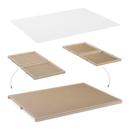 Tilting and rotating puzzle board