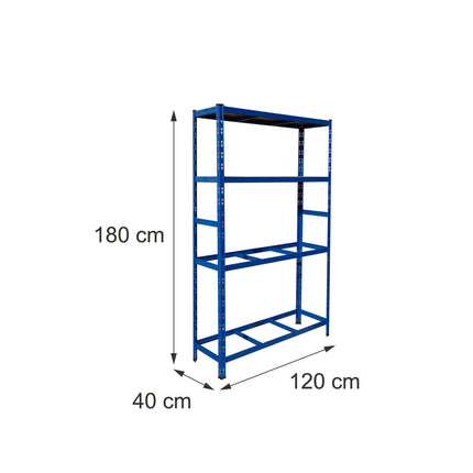Tire Rack, 2-Shelf Steel, Adjustable Spacing