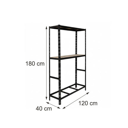 Tire Rack, 2-Shelf Steel, Adjustable Spacing