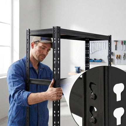 Tire Rack, 2-Shelf Steel Storage with Adjustable Spacing