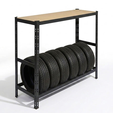 Tire Rack With Adjustable Shelves, Steel Garage Storage