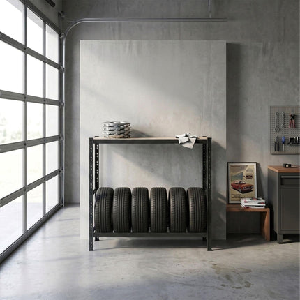 Tire Rack With Adjustable Shelves, Steel Garage Storage