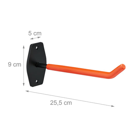 Tire holder for wall mounting in a set of 4