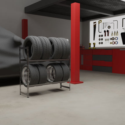 Tire rack for 8 wheels