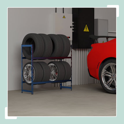Tire rack for 8 wheels