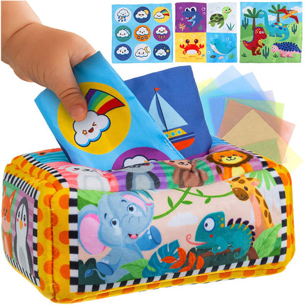 Tissue Box Sorter for Kids, Montessori Sensory Toy