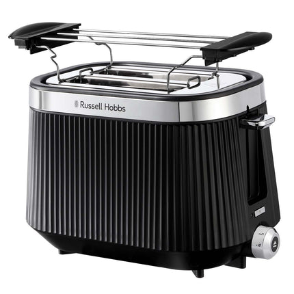 Toaster, 2-Slice, Black, Compact Design