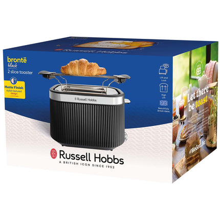 Toaster, 2-Slice, Black, Compact Design