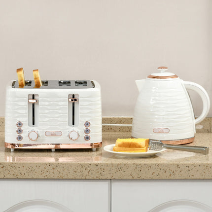 Toaster and Kettle Set, 7 Browning Levels, Defrost Function