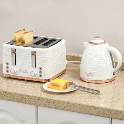 Toaster and Kettle Set, 7 Browning Levels, Defrost Function