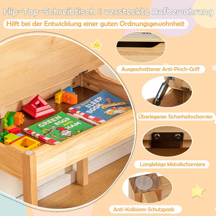 Toddler Activity Table with Chair, Paper Roll Holder