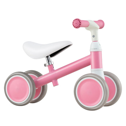 Toddler Balance Bike, 4 Wheels, Adjustable Handle & Seat