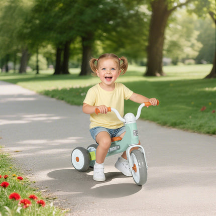 Toddler Balance Bike, No Pedal, 3 Silent Wheels, Green