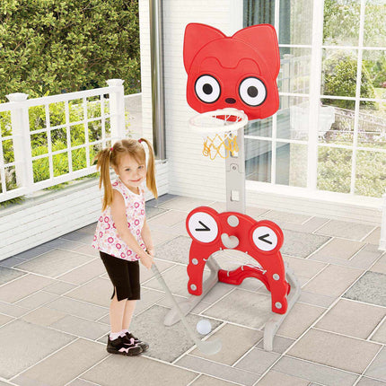 Toddler Basketball Hoop & Soccer Goal – 4-in-1 Sports Set