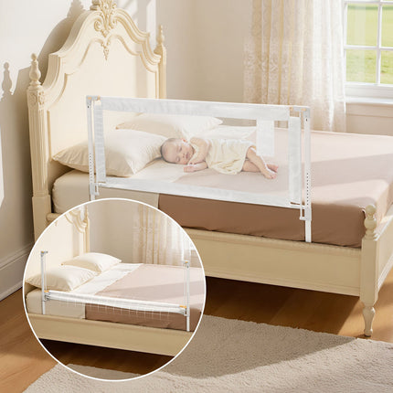Toddler Bed Rail 1500mm, Adjustable Height, Fold-Down