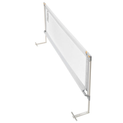 Toddler Bed Rail Set, 3-Piece Adjustable Height, Grey