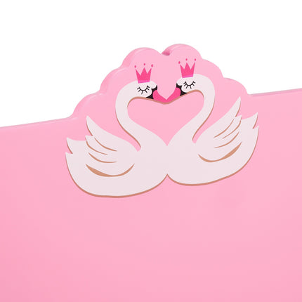 Toddler Bed with Swan Design