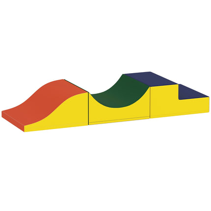 Toddler Climbing Set, 3-Piece Foam, Yellow Leather