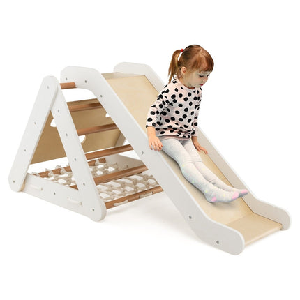 Toddler Climbing Toy – 4-in-1 Triangle Set with Ramp