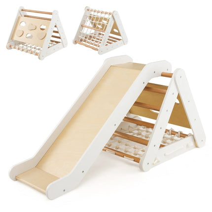 Toddler Climbing Toy – 4-in-1 Triangle Set with Ramp