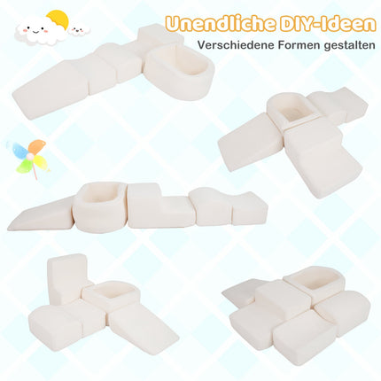 Toddler Foam Playset with Ball Pit & Sherpa Covers