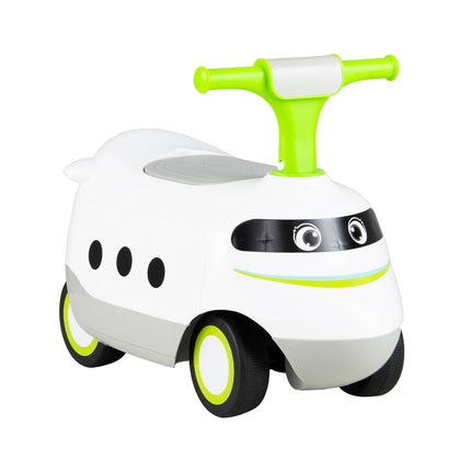 Toddler Ride-On Car with Horn & Storage, Green