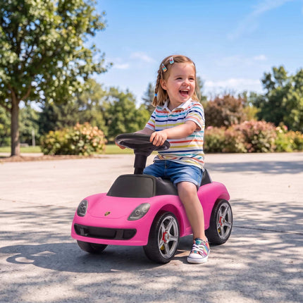 Toddler Ride-On Car with Lights & Sounds, Pink, 18–36 Months