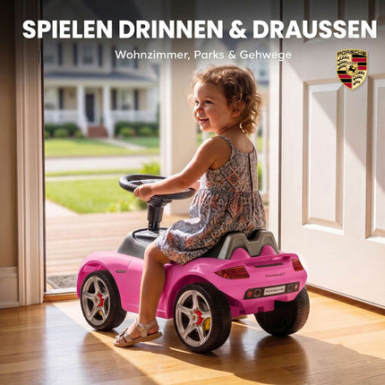 Toddler Ride-On Car with Lights & Sounds, Pink, 18–36 Months