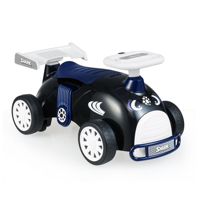 Toddler Ride-On Car with Music & Storage – Shark Design