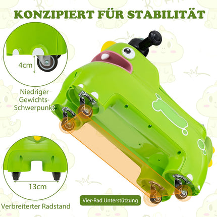 Toddler Ride-On Car with Storage, Lights & Sounds