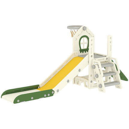 Toddler Slide 5-in-1, Foldable Climber with Hoop, 1-3Y